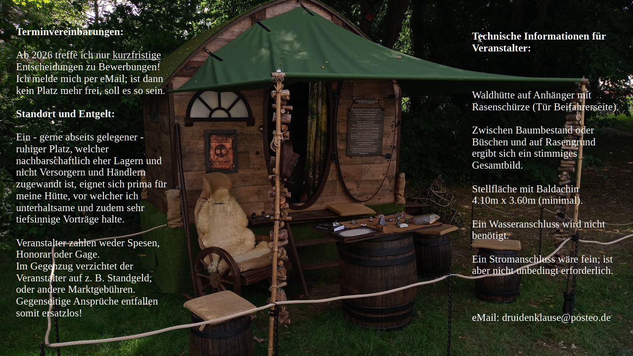 Informationen fuer Veranstalter